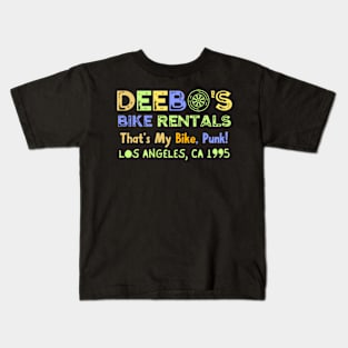 Deebo's Bike rentals Kids T-Shirt